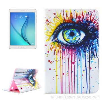 Various Designs Flip Wallet Style Leather Tablet Case for Samsung Galaxy Tab A 8.0 T350